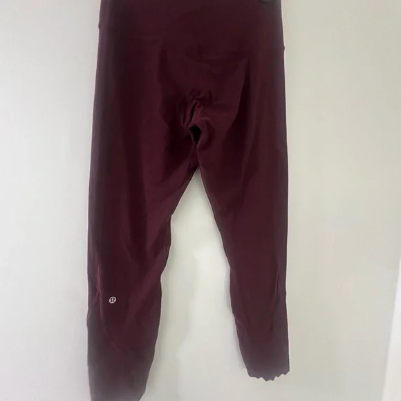 Lululemon Athletica Deep Maroon Leggings Burgundy - Picture 6 of 13